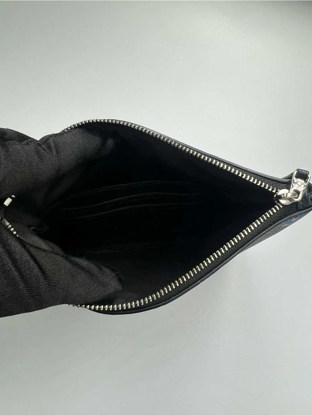COACH Large Floral Zip Wristlet EUC